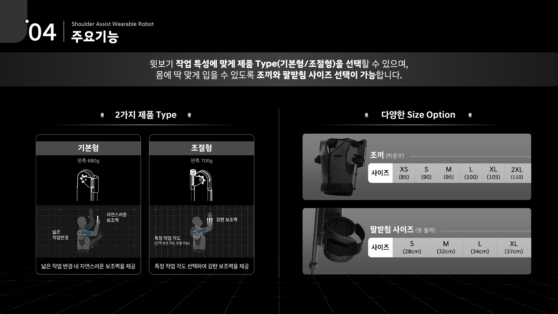X-ble Shoulder 제품제안서 5페이지